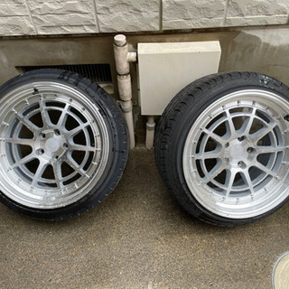 aodhan 18インチ　10.5j 4本タイヤ付きセット