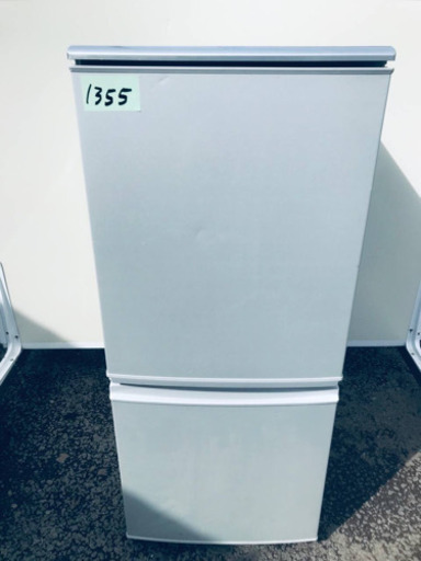 1355番シャープ✨ノンフロン冷凍冷蔵庫✨SJ-14T-S‼️