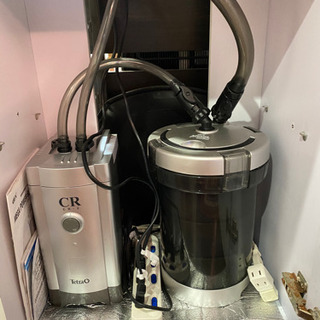 縦長水槽、水槽台、ポンプシステム一式