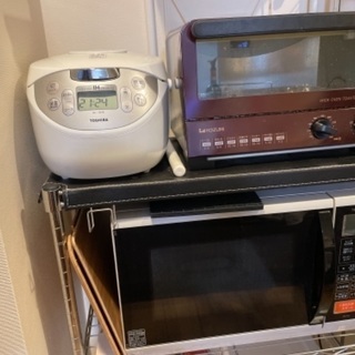 【ネット決済】炊飯器、電子レンジ、オーブントースターの3点セット