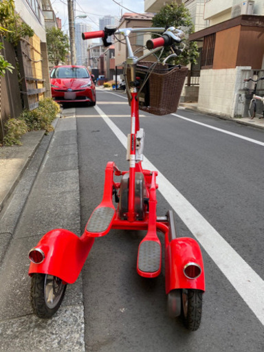 某フードデリバリーCMでも活躍中！ウォーキングバイシクル（立ち乗り3輪電動自転車）週末のみ特別値下げします！ 某フードデリバリーCMでも活躍中！ウォーキングバイシクル（立ち乗り3