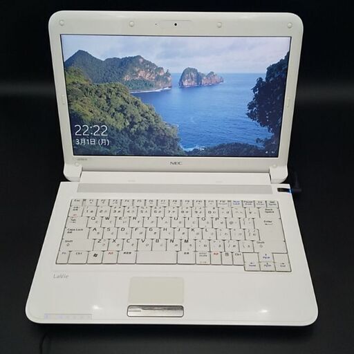 NEC 　第2世代Core i3搭載 メモリ4G 新品高速SSD256G　CD/DVD読み書き  webカメラ Wifi対応 最新Windows10搭載　アーバンホワイト　代引き