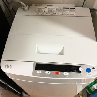 洗濯機（Haier JW-G50C）+防振ゴム4つ