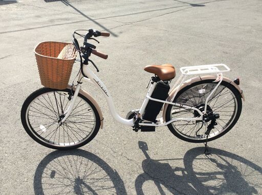 JA-W 引取り限定 訳有 Santasan 電動アシスト自転車 207 ホワイト ...