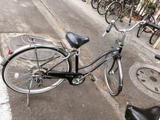 激安　買得　ママチャリ自転車　6段ギア付(壊れた)8000円！