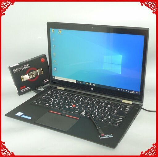 送料無料 1台限定 新品SSD512G 中古良品 14型 Lenovo X1 Yoga ノートパソコン 第6世代Core i7 8GB 無線 カメラ Bluetooth Windows10 Office