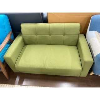 【✨✨オススメ商品✨✨】?ソファー 2人掛け 収納付き 緑?