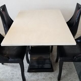 食卓+椅子4個