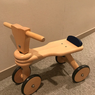 【ネット決済】値下げ　ボーネルンド　室内用　木製4輪車　