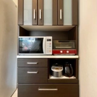 【ネット決済】幅90 食器棚 キッチンボード　ニトリ