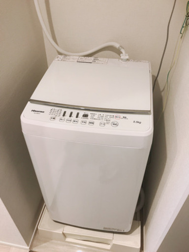 洗濯機　家電　5.5キロ　2020年7月購入