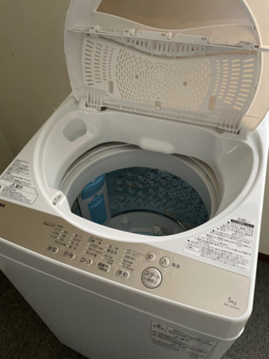 4/1 終 AS】新生活！ TOSHIBA 東芝 電気洗濯機 5kg AW-5G8 19年製 YA - その他