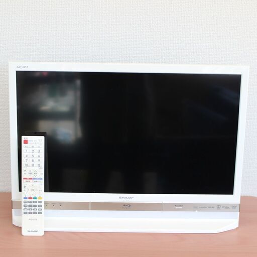 T461)SHARP LC-24R30 ブルーレイ プレイヤー 2015年製 内臓 液晶テレビ 24型 ジャンク品