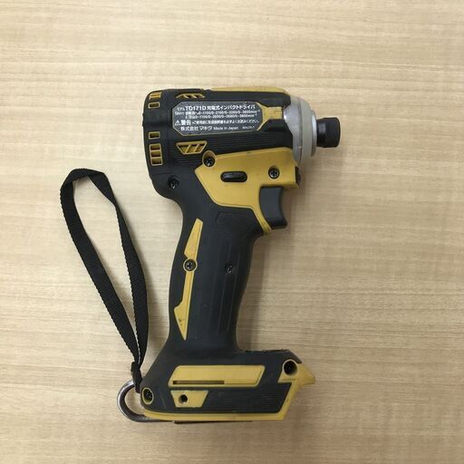 【引取限定】マキタ　インパクトドライバ　TD171DZFY　中古【うるま市田場】 引取限定】マキタ インパクトドライバ TD171DZFY 中古【うるま市田場】