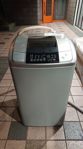 【配送可】ハイアール2013年製洗濯機 2〜3人向き 5.5キロ JW-KD55A 中古品 2021/3/2投稿