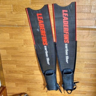 Leader fins-「ブレードのみ」 （カーボンファイバー）Soft 1回だけ使用