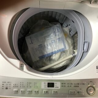 ☆中古 激安！！￥15000値下げ　Sharp　シャープ　全自動洗濯機　 7kg　2017年製　ES-GE7B-W