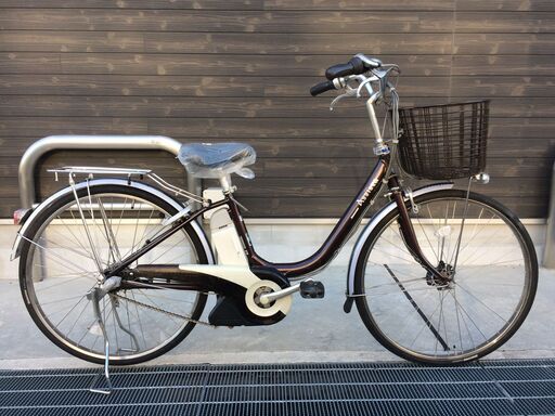 地域限定　ブリヂストン　アシスタ　新基準　子供乗せ　8,1AH　茶　ナチュラ　ビビ　神戸市　電動自転車