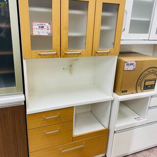 レンジボード 食器棚 ゲート付き軽トラ”無料貸出❕購入後取り置きにも対応