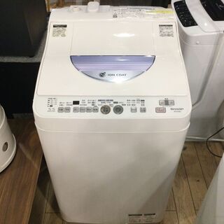 【安心6ヶ月保証付】縦型洗濯乾燥機 SHARP ES-TG55L...