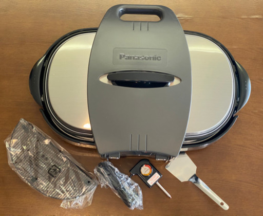 【未使用】Panasonic ホットプレート NF-W300-S パナソニック たこ焼き 焼肉 お好み焼き