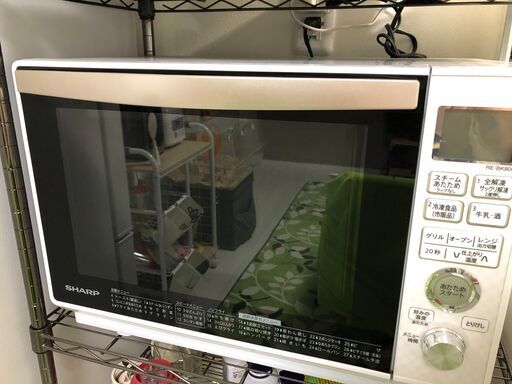 【2019年製】SHARPRE-BK800-W 過熱水蒸気スチームオーブンレンジ