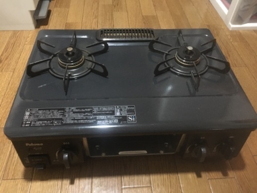 【都市ガス専用】2口ガスコンロ　パロマ