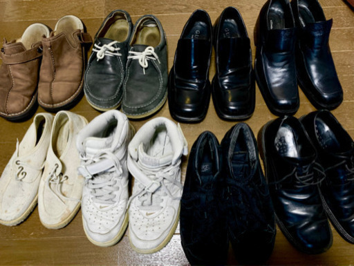 靴8足（GUCCI革靴/Nike エアフォースワン/ビルケンシュトック等）