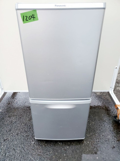 ①1204番 Panasonic ✨ノンフロン冷凍冷蔵庫✨NR-B146W-S‼️