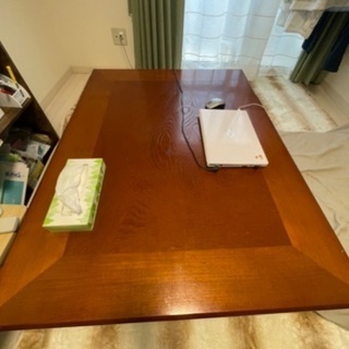 天然木　けやきのローテーブル