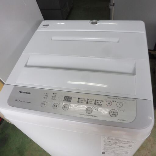 C335 パナソニック全自動洗濯機　6.0ｋｇ　２０１９年製
