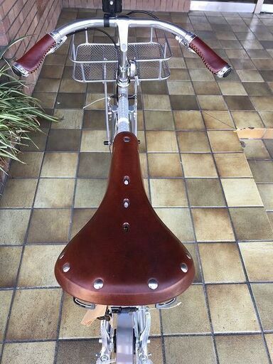 新車】innovator 26インチ 革サドル シルバー