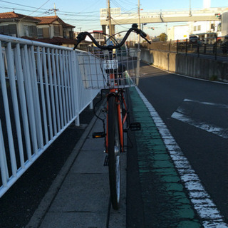 【ネット決済】【 中古自転車】27インチ  (オレンジカラー) ...