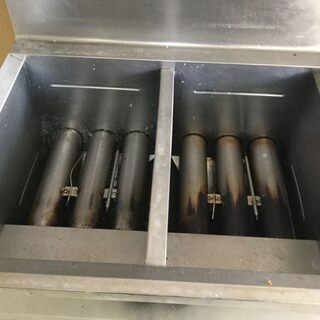キッチン家電 北沢産業 業務用 ガスフライヤー 2槽式 779562 厨房