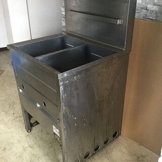 北沢産業 業務用 ガスフライヤー 2槽式 779562 厨房