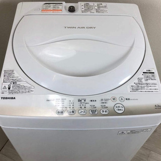 東芝洗濯機AW-4S2-W & シャープ冷蔵庫sjh8ys