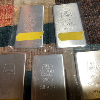 井嶋金銀工業、 銀インゴット500g×5本