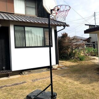 【ネット決済・配送可】バスケットゴール　ミニバスに最適　(引取希...