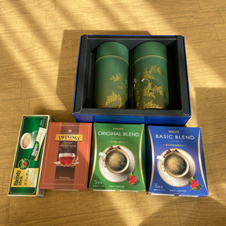 コーヒー、紅茶、緑茶セット