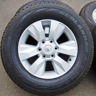 ハイラックス GUN125 新車外し ホイール4本タイヤ付 265/65R17 プラドなど 室内保管