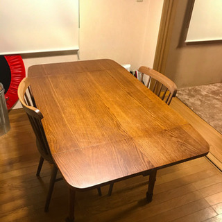 unico ダイニングテーブル＆チェア二脚セット