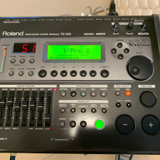 電子ドラム　Roland TD20X 良品　磨き上げ清掃済　おまけ付き