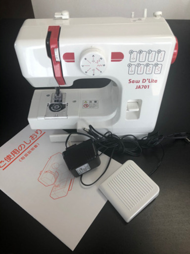 動作確認済み 家庭用ミシン Sew D’Lite JA701