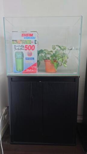 【取引終了】ADA60cm水槽、コトブキ水槽キャビネット他