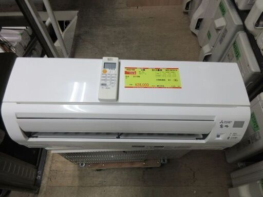 K02158　三菱　中古エアコン　主に6畳用　冷2.2kw／暖2.2kw