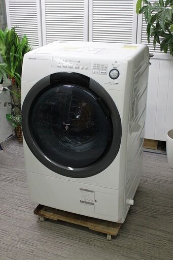 R2843) SHARP 中古★シャープ　コンパクトドラム式洗濯機　洗濯7㎏/3.5㎏　ES-S7C 2018年製! 洗濯機 店頭取引大歓迎♪