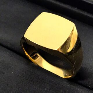 18金 印台 リング 22号 18.1g