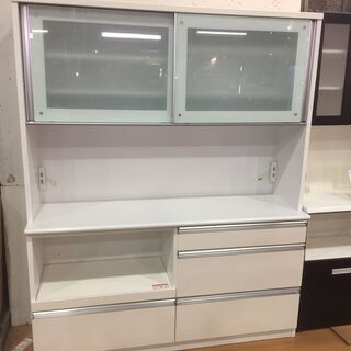 ?松田家具?2面レンジボード キッチン収納 大型家具 No1540