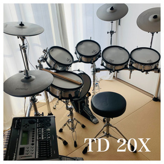 【ネット決済】電子ドラム　Roland TD20X 良品　磨き上...