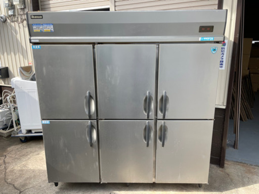 大和冷機/ダイワ　業務用　縦型６面冷凍冷蔵庫　１５８９L　冷凍２面冷蔵４面　インバーター　３相２００Ｖ　６１３Ｓ２－ＥＣ